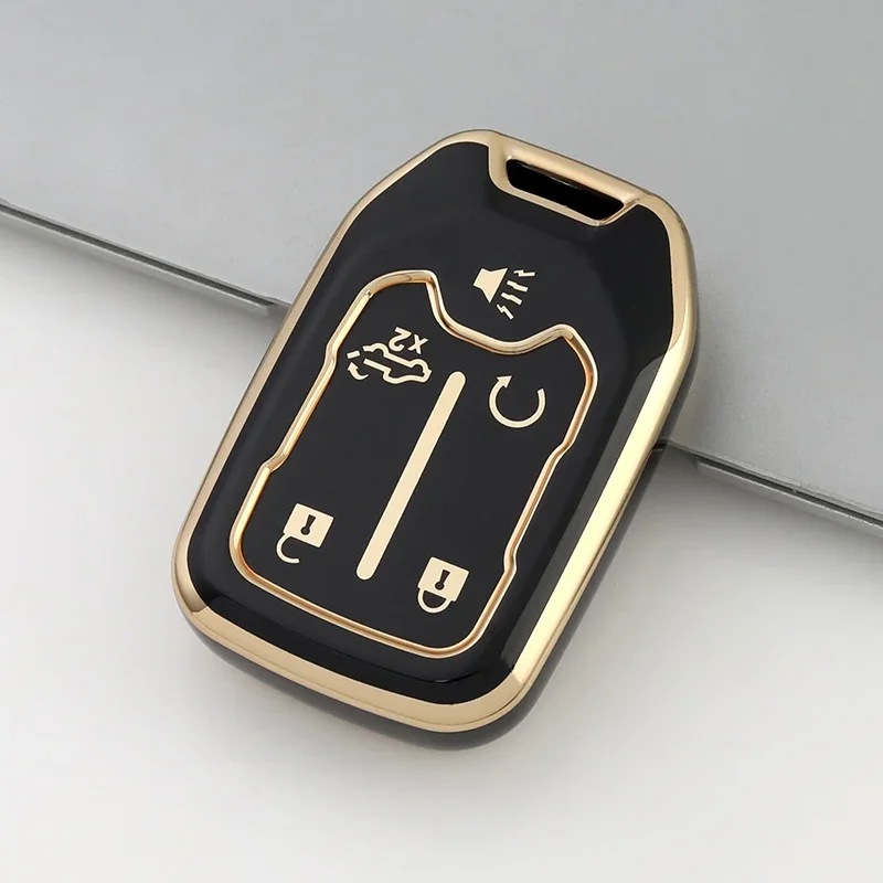 For Chevrolet Tahoe Silverado Suburban Tahoe GMC Sierra Acadia Terrain YUKON 5 Buttons Remote Key Case Smart Keyless Fob Shell