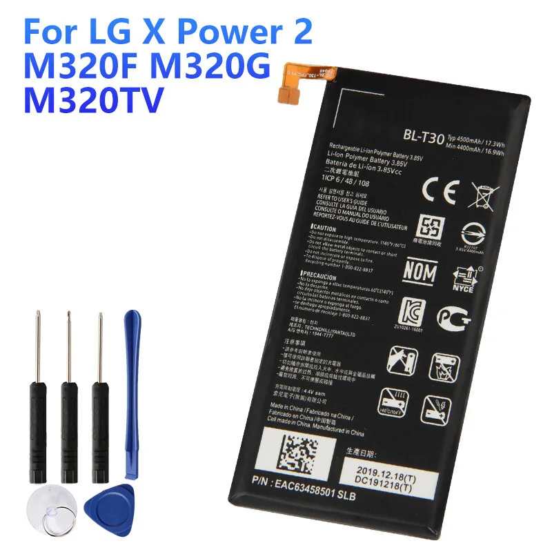 Batería Original BL-T30 para LG X Power2 M320F M320G M320TV M322 / Fiesta 2 L63BL