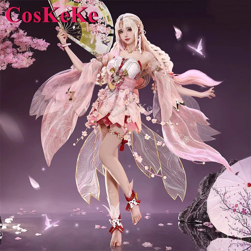 CosKeKe Kurumi Cosplay Game Naraka:Bladepoint Costume Goddess Of Clouds Gorgeous Formal Dress Activity Party Role Play Clothing