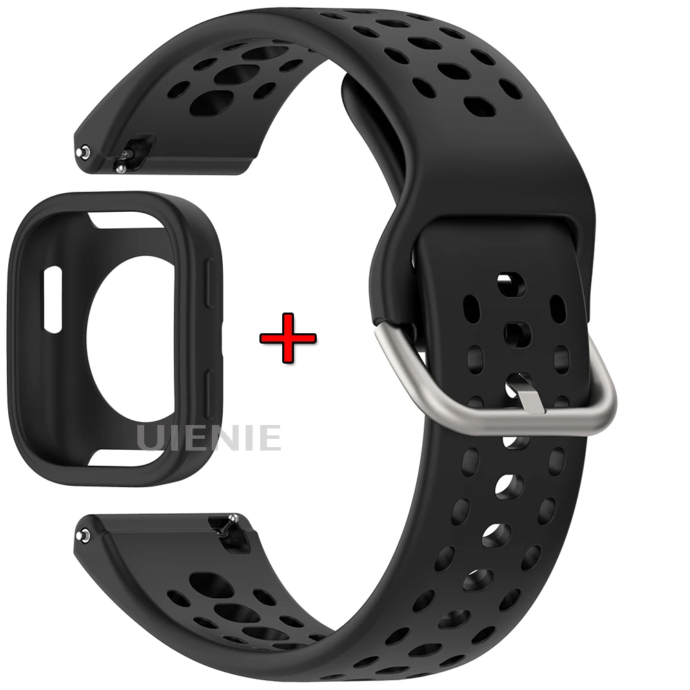 シリコン時計バンド & ケース Huami Amazfit Bip6 (A2435) ストラップスポーツブレスレット保護カバー Bip 6 リストバンドコレア