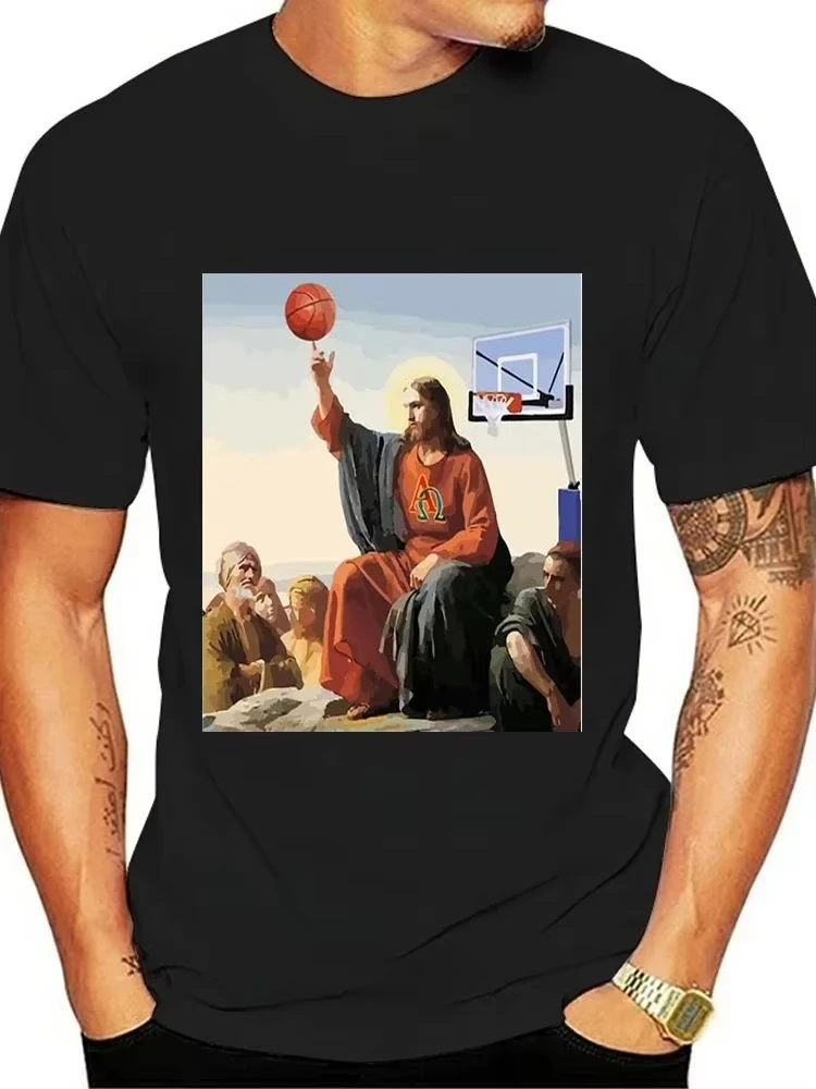 عالية الجودة قصيرة الأكمام أعلى ليس اليوم الشيطان يسوع مقابل الشيطان في س الرقبة تي شيرت رجل/امرأة قصيرة الأكمام تيز قميص للجنسين #3