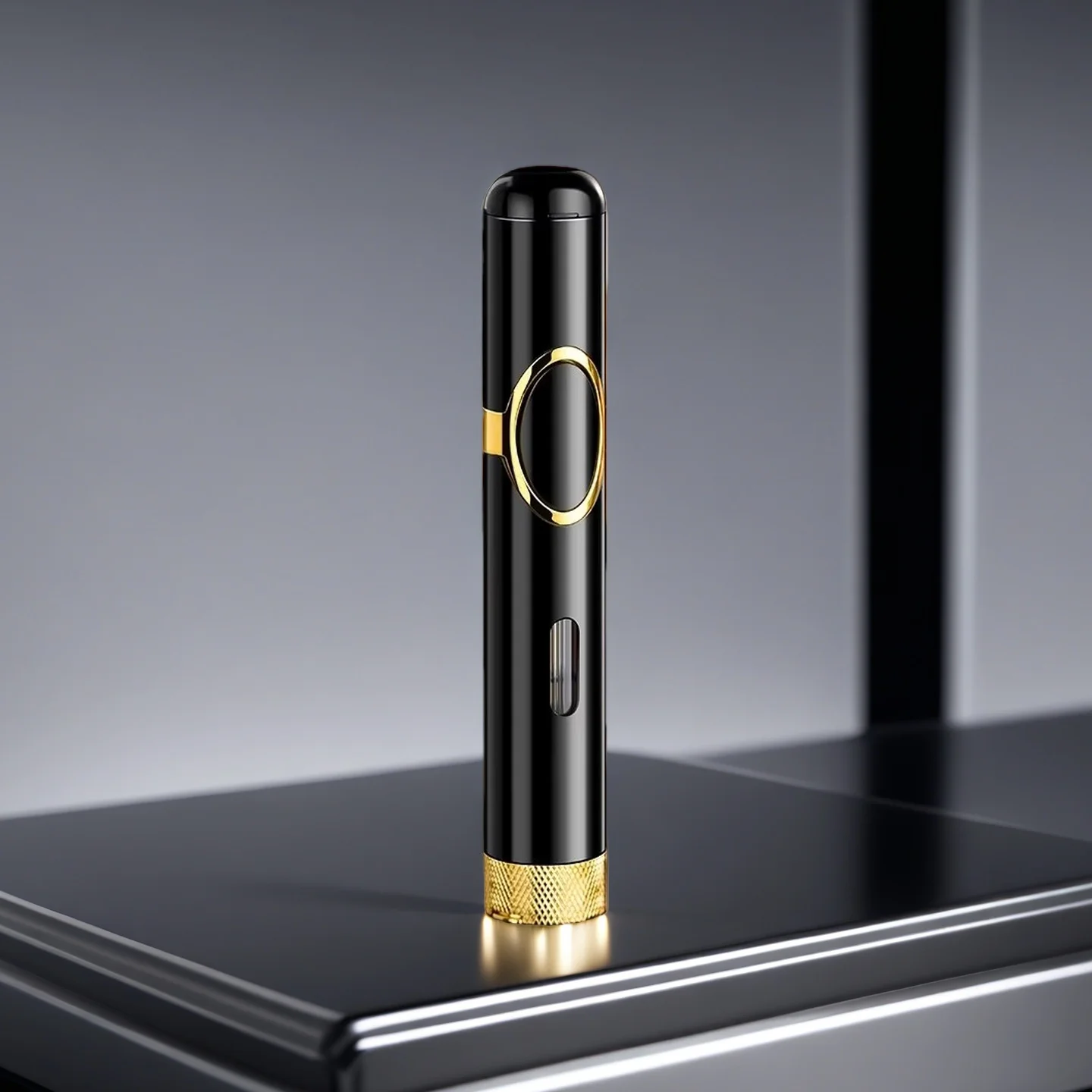 

Multi Functional Windproof Straight Forward Blue Flame Cigar Lighter Transparent Visible Air Window Men's Exquisite Lighter