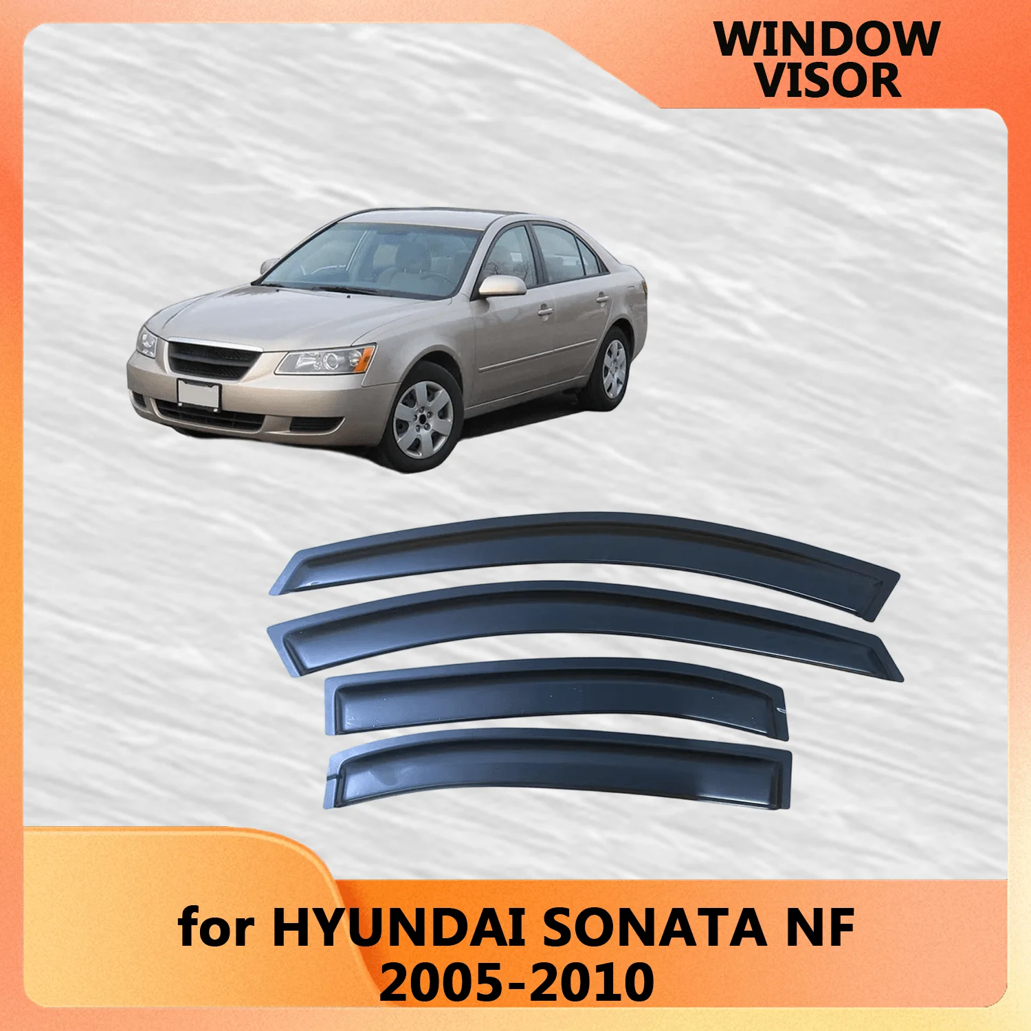 

Оконный козырек для Hyundai SONATA 2005 2006 2007 2008 2009 2010, ветровые дефлекторы, защита от дождя, дверной козырек, вентиляционные шторы, вентиляционный козырек