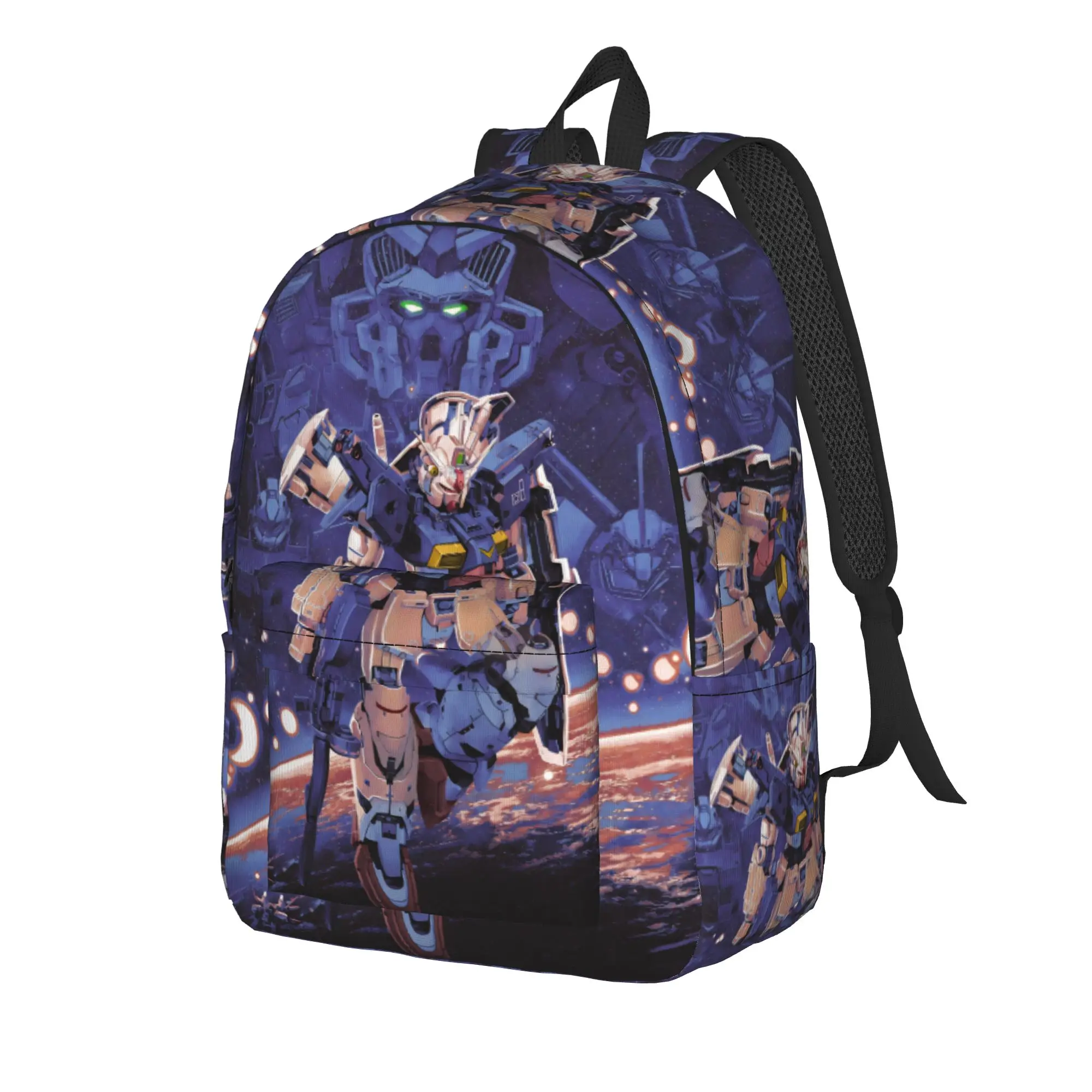 mobile suit gundams Backpack for Men Women Teenage High School Work Daypack  Laptop Computer Shoulder Bag Durable