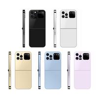 i15 Mini Dual SIM Card Fold Mobile Phone 2G Network Video Player Flashlight FM Radio Magic Voice Small Box Flip Cellphones