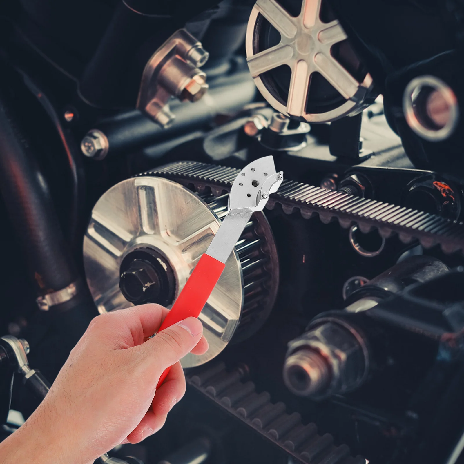 

Adjustable Engine Timing Belt Tensioner Tool Carbon Steel Wrench For Automotive Motorcycle Repair Spanner Hand Tools