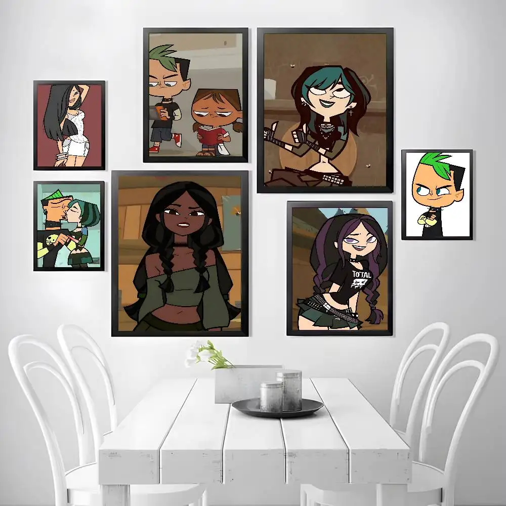 T-Total Drama Island Game Poster Wall Art Posters, Texture Paintings