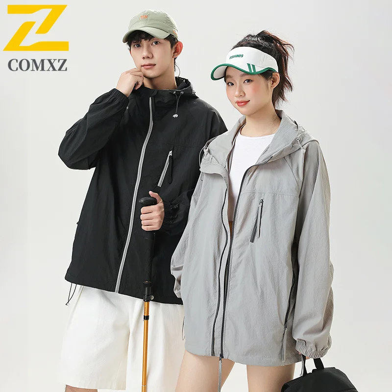 

Summer Jacket Men's Dopamine Fashion UV UPF50+ Lightweight Sunscreen Clothing Women's Hiking Camping Waterproof Skin Windbreaker
