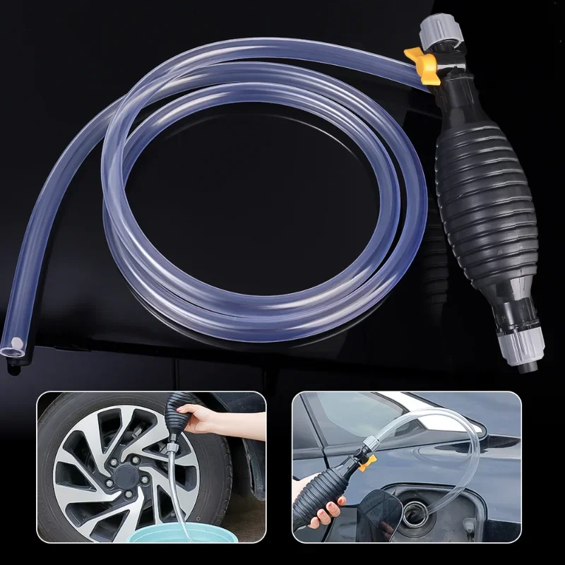 Universal Hand Gas Oil Pump Liquid Manual Pump Car Fuel Tank Sucker Oil Transfer Fuel Pump Petrol Diesel  Auto Parts