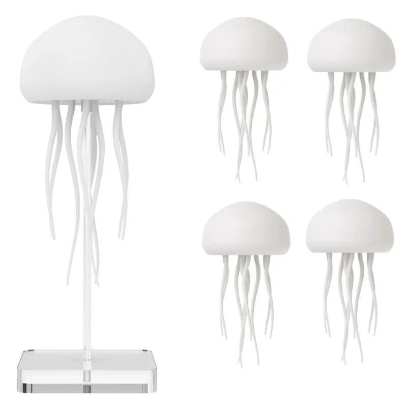 Sound Activated Jelly Fish Light Lamp With Rechargeable Multicolor LED Atmosphere Light And Dancing Legs, Changing Colors