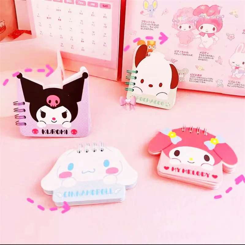 

4pcs/ лот Mini Sanrio мелоди куроми Pochacco Coil ноутбук милый портативный дневник дневник планировщик канцелярских принадлежностей школьные принадлежности подарок