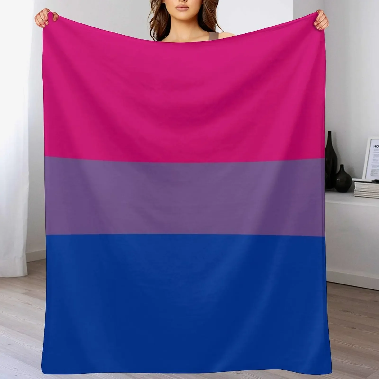

Bisexual Pride Flag - Bi Pride Throw Blanket anime Moving Sleeping Bag Large Blankets