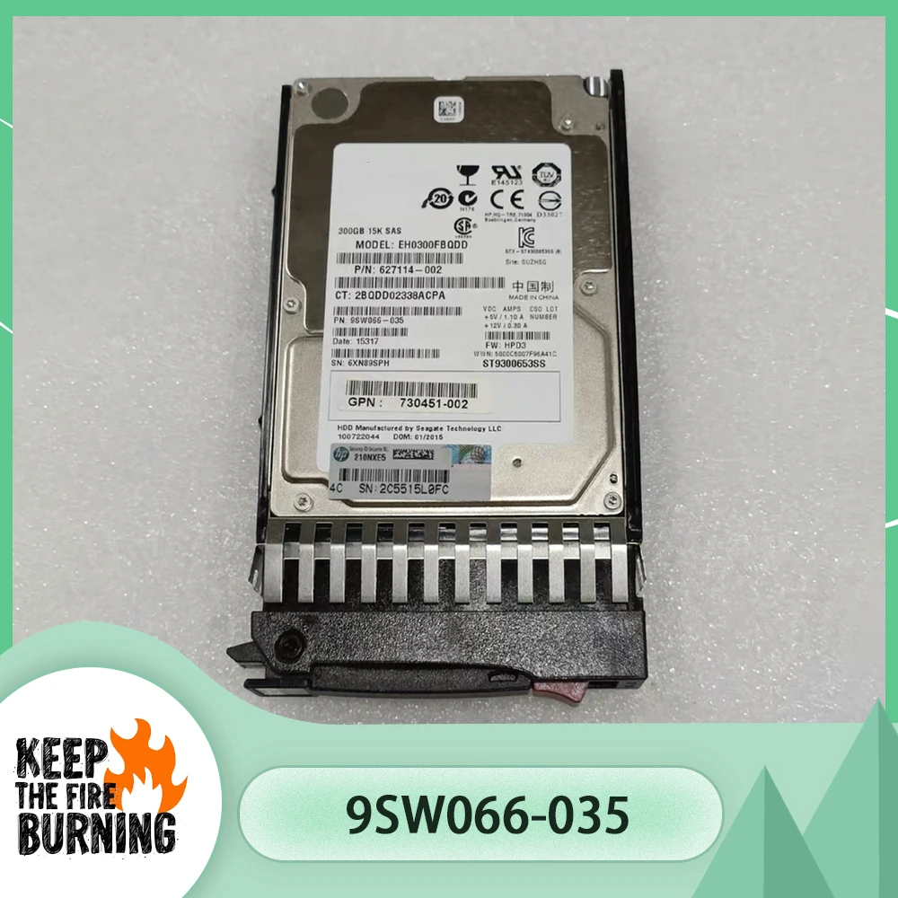 

For HP 730705-001 627114-002 9SW066-035 300G 15K SAS MSA HDD