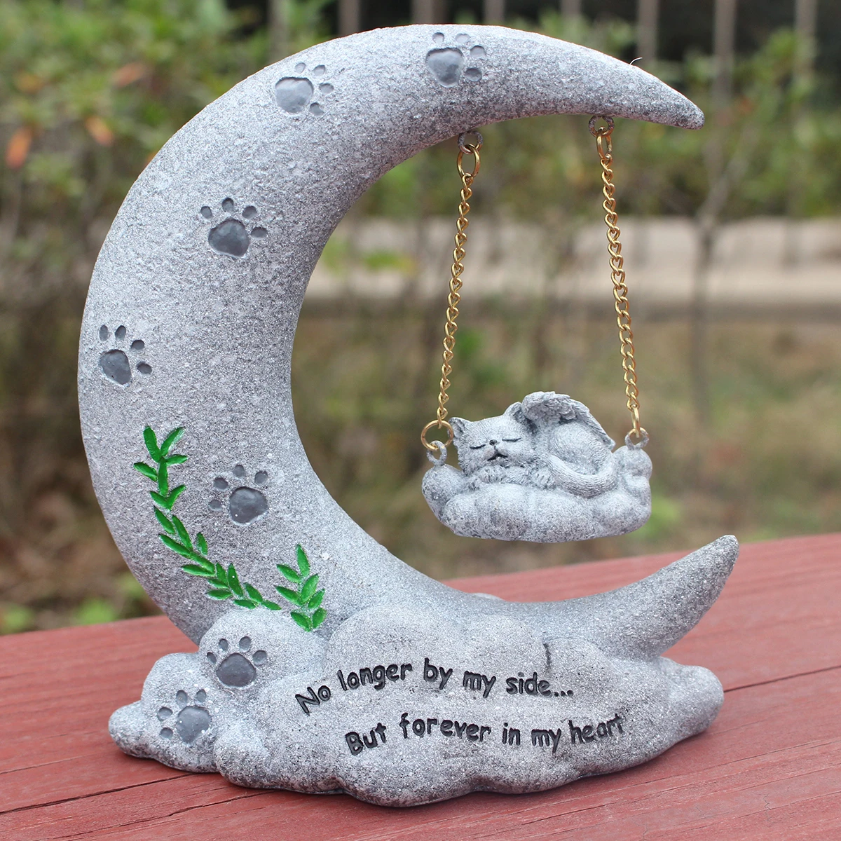 1pc Sleeping Pet Cat Memorial Statue, Pet Memorial Stone For Cats, Angel Cat Memorial Gifts, Cat Passing Away Bereavement Gifts,