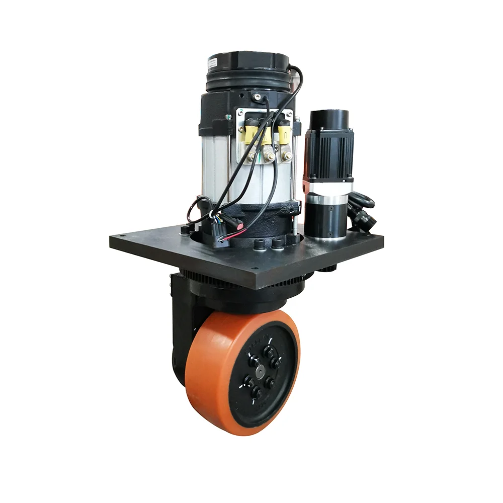 24v Power Vertical Drive Wheels With 400W Steering Motor For Agv Robots