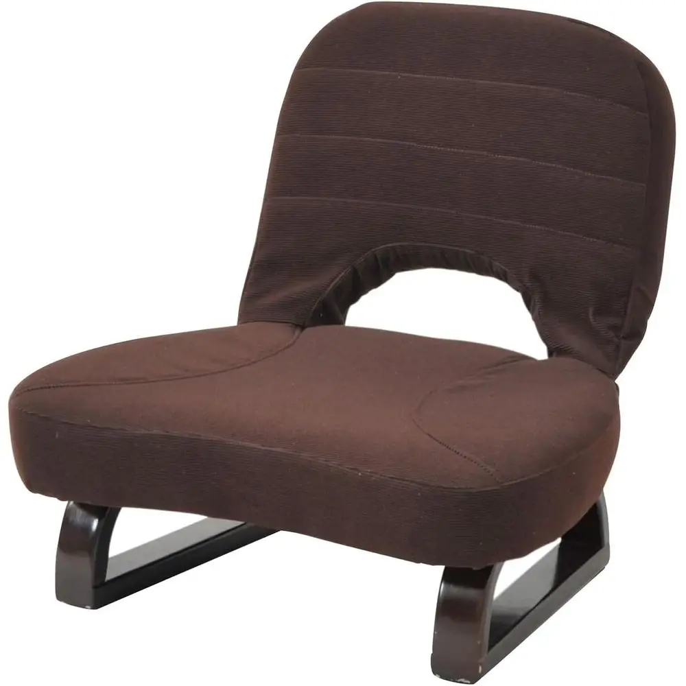 

Compact Folding Floor Chair, 18.1 Wide, Brown, Comfortable and Portable, Ideal for Kotatsu Tables