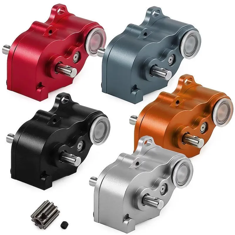 

Upgrade LCG Transmission Case for AXIAL SCX10 II,Low Center Gravity Lightweight Metal Gearbox,Compatible with 540/550 Motor Upgr