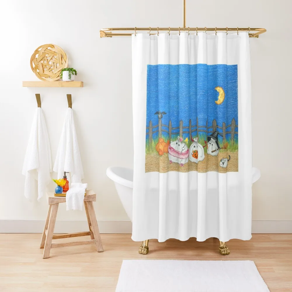 

A Soup Dumpling Halloween Shower Curtain Waterproof Shower For Shower Anime Bathroom Waterproof Fabric Curtain