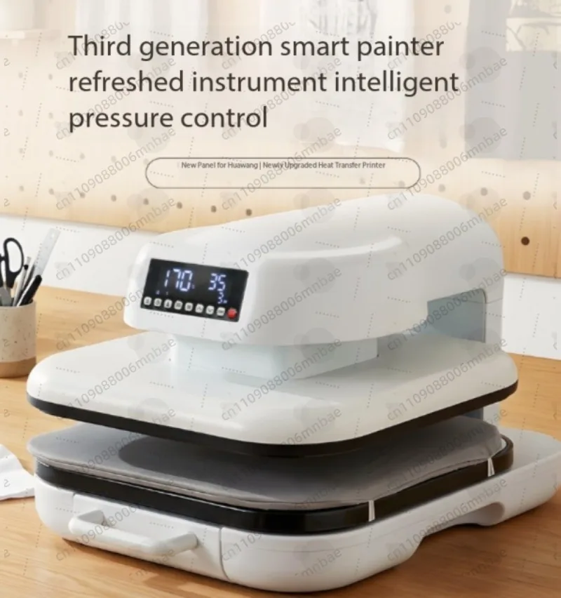 CH2352 Electric Heat Press Machine 38×38cm Pullable Base Hot Stamping Household DIY Heat Transfe 38×38cm