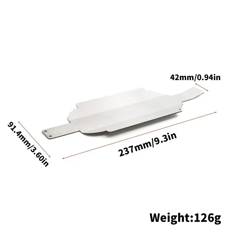 Scy 16101 16102 16103 pro chassi de aço inoxidável armadura protetor caixa de velocidades placa skid 1/16 rc carro atualização peças acessórios