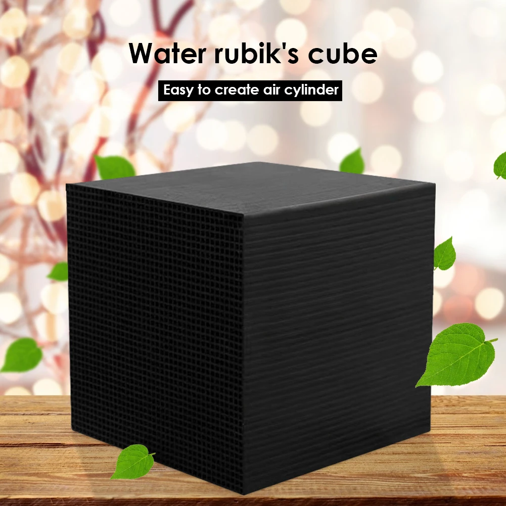 Eco-Aquarium Purify, Filtración de Agua con Estructura de Panal Activada ​ Purificador de Aire con Cubos de Carbón para Acampar al Aire Libre, Hacer Picnic y Pescar