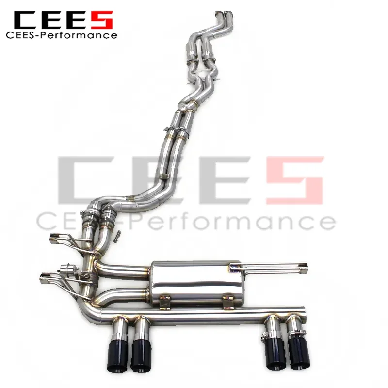 

CEES Catback Burnt Blue Exhaust System For BMW M3 E46 S54B32 3.2L L6 2004-2006 Stainless Steel Muffler With Valve Control