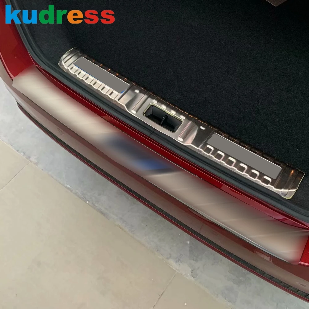 Rear Bumper Trunk Cover Trim For Nissan Sentra Bluebird Sylphy 2020-2023 2024 Steel Car Tailgate Door Sill Plate Protector Guard