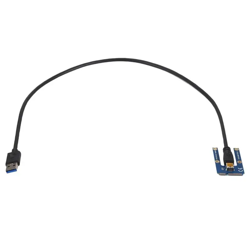 AY14 -USB 3.0 Mini PCI-E To Pcie PCI Express 1X To 16X Extender Riser Card Adapter Extension Cable For Bitcoin Miner Mining
