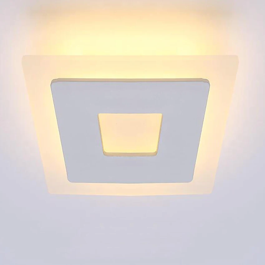 Simples lâmpada do teto LED, Luzes modernas para sala de estar, quarto, cozinha, interior, iluminação aérea