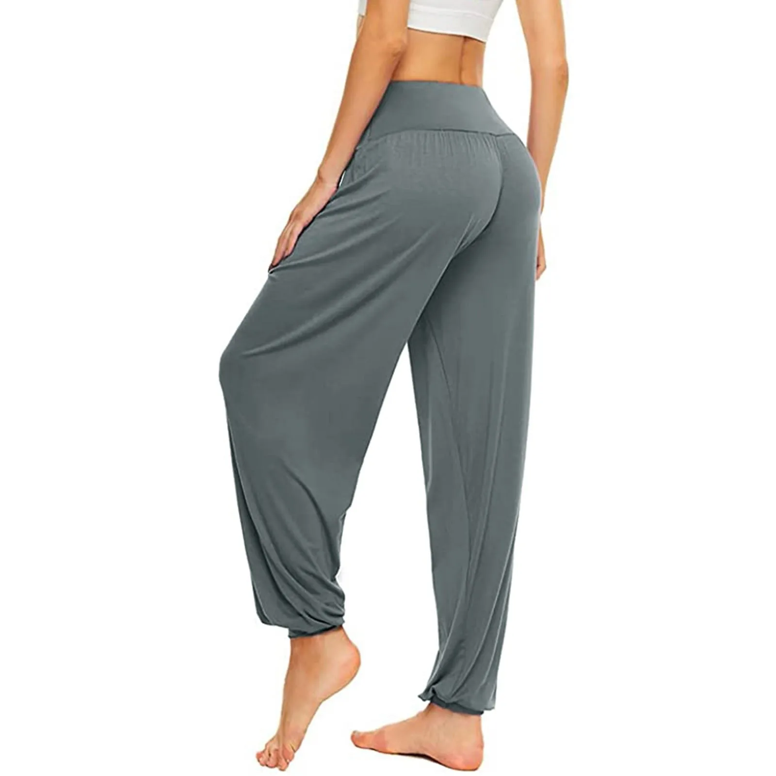 Women Elastic Loose Casual Cotton Soft Yoga Sports Dance Pants Women Pants Trousers Y2k Style Baggy Pants Woman Vintage Pants