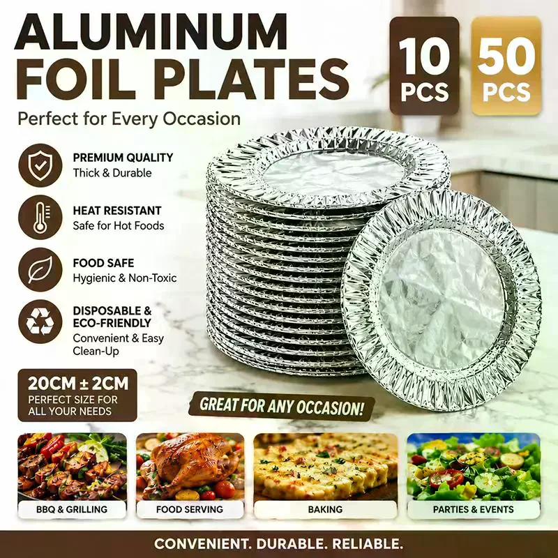Aluminum Foil Food Covers Heat Preservation Dustproof Odor Isolation For Kitchen Food Storage Fits Most Bowls