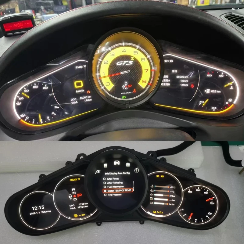 Tachimetro strumento quadro strumenti cluster digitale LCD per Porsche Cayenne Panamera 2011-2017