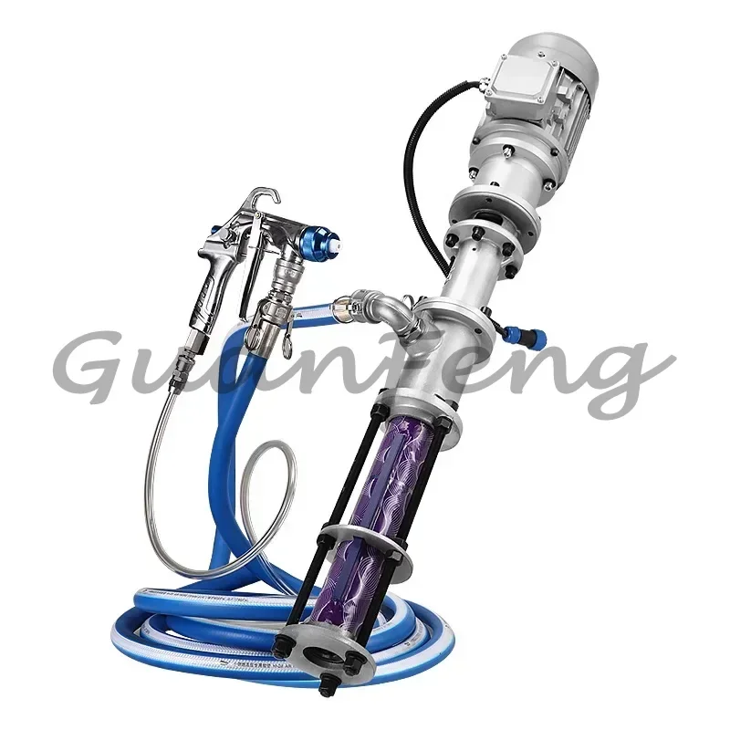 Dual-head paint sprayer 3.0KW Brushless Multifunctional Portable Real Stone Spraying Machine Putty Coating Device High Pre