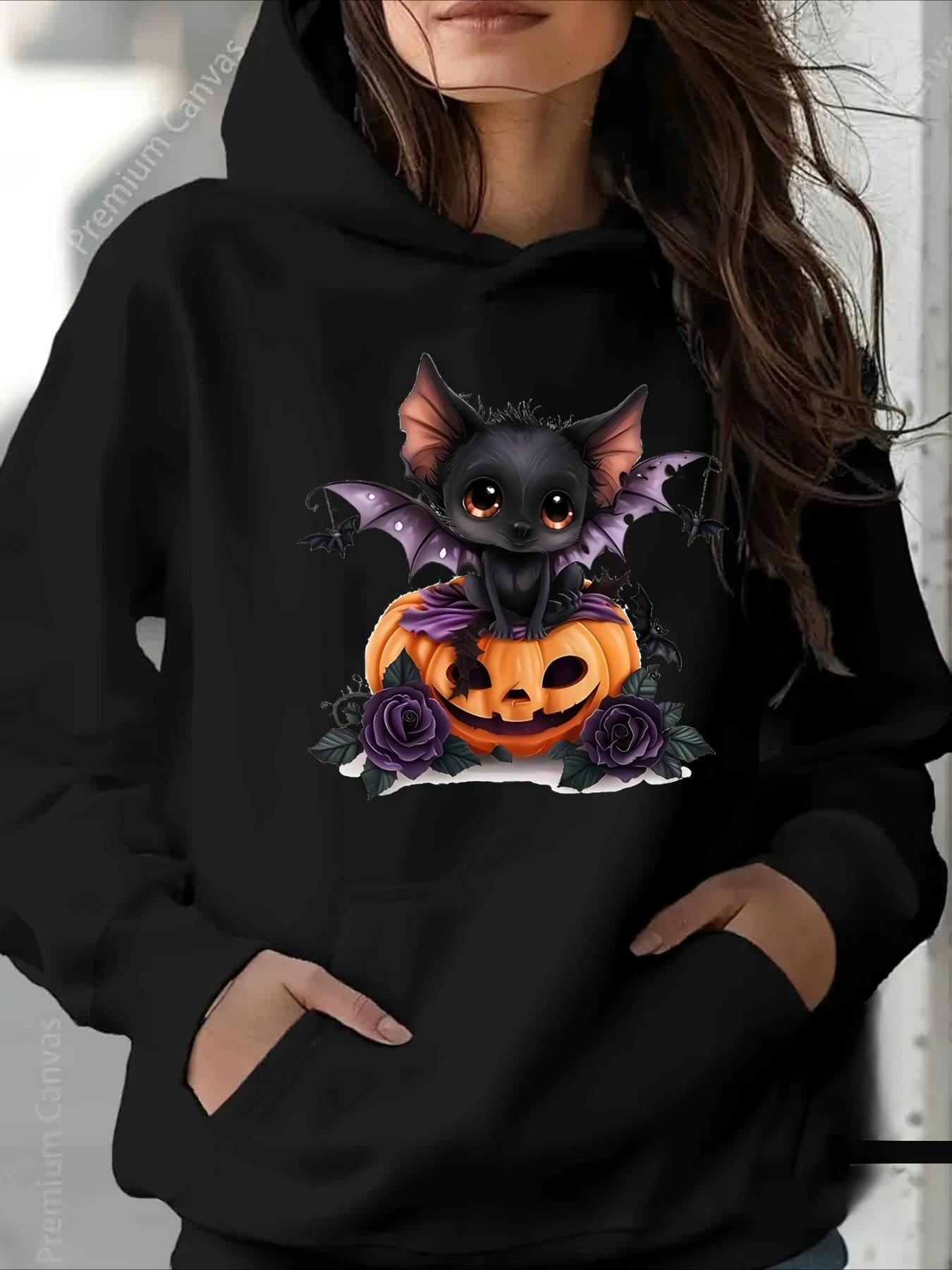 

Halloween Pumpkin Graphic Print Autumn and Winter Men's and Women's Hoodies Casual Loose Outdoor Street Sports Training Brand