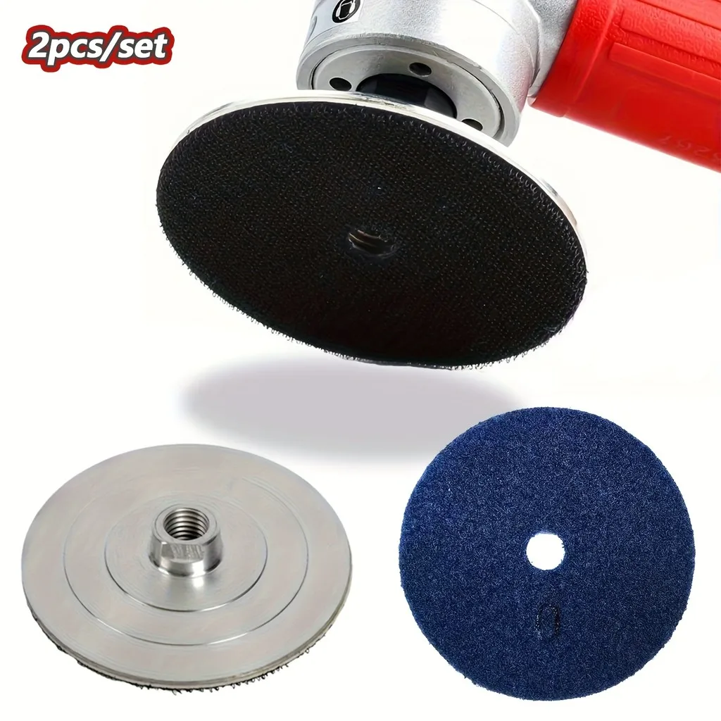 

2pcs M14 50# Aluminum Oxide Pads - Wet/Dry Stone Grinding, Polisher/Drill Compatible