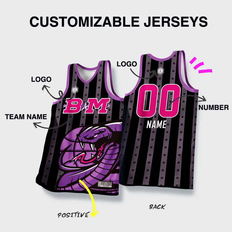 

8PCS Basketball Jerseys For Men Full Sublimation Animal Pattern Printed Customizable Team Name Number Logo Tracksuits