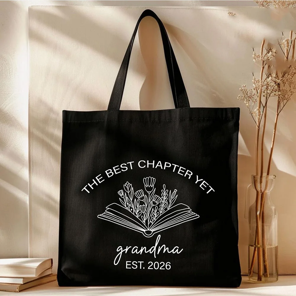 

Lightweight Canvas Tote Bag Foldable Custom Print Photo Beach Bag Teacher Thank You Gift Tote