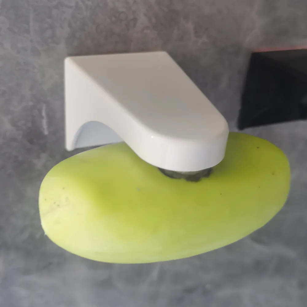 Magnetic Soap Holder Wall Suction Stand Drainer Rack Kitchen Bathroom Sink Storage Organizer Keep Soap Dry Simple Style