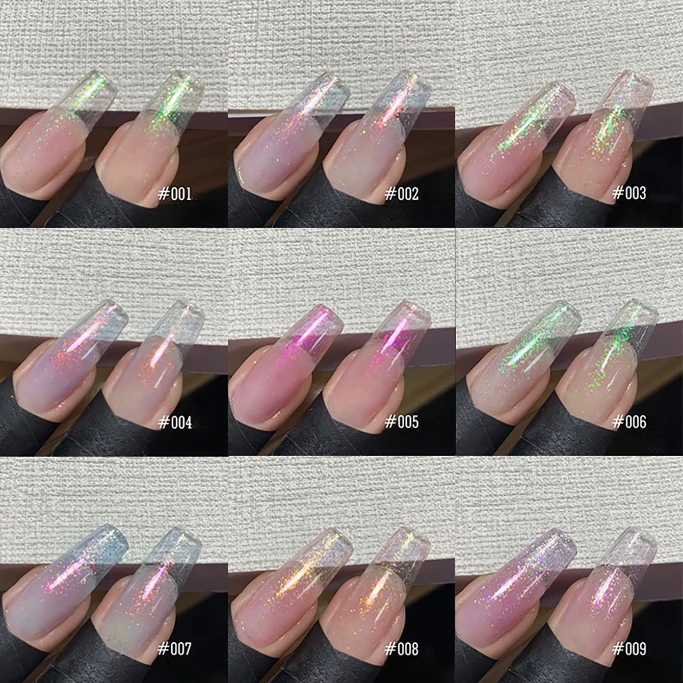 

1pcs WS Spring Summer Nail Super Flash Ice Transparent Pink Blue Aurora Diamond Gel Nail Polish Brilliant Flash Nail Supplies