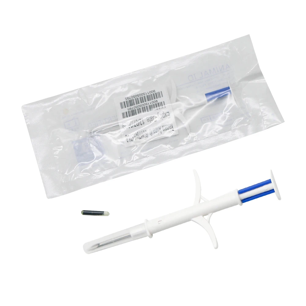 20 pcs 1.25x7mm FDX-B Microchips 134.2KHz Animal Chip Microchip Equipped With RFID Injector Animal Pet Reader Dog Microchip