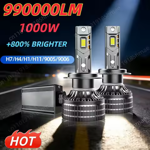 H7 H4 Led Headlight Canbus 99000LM M8 Pro M17 Car 6000k Led Headlights Modified Ultra Bright Far And Near Integrated Spotlight