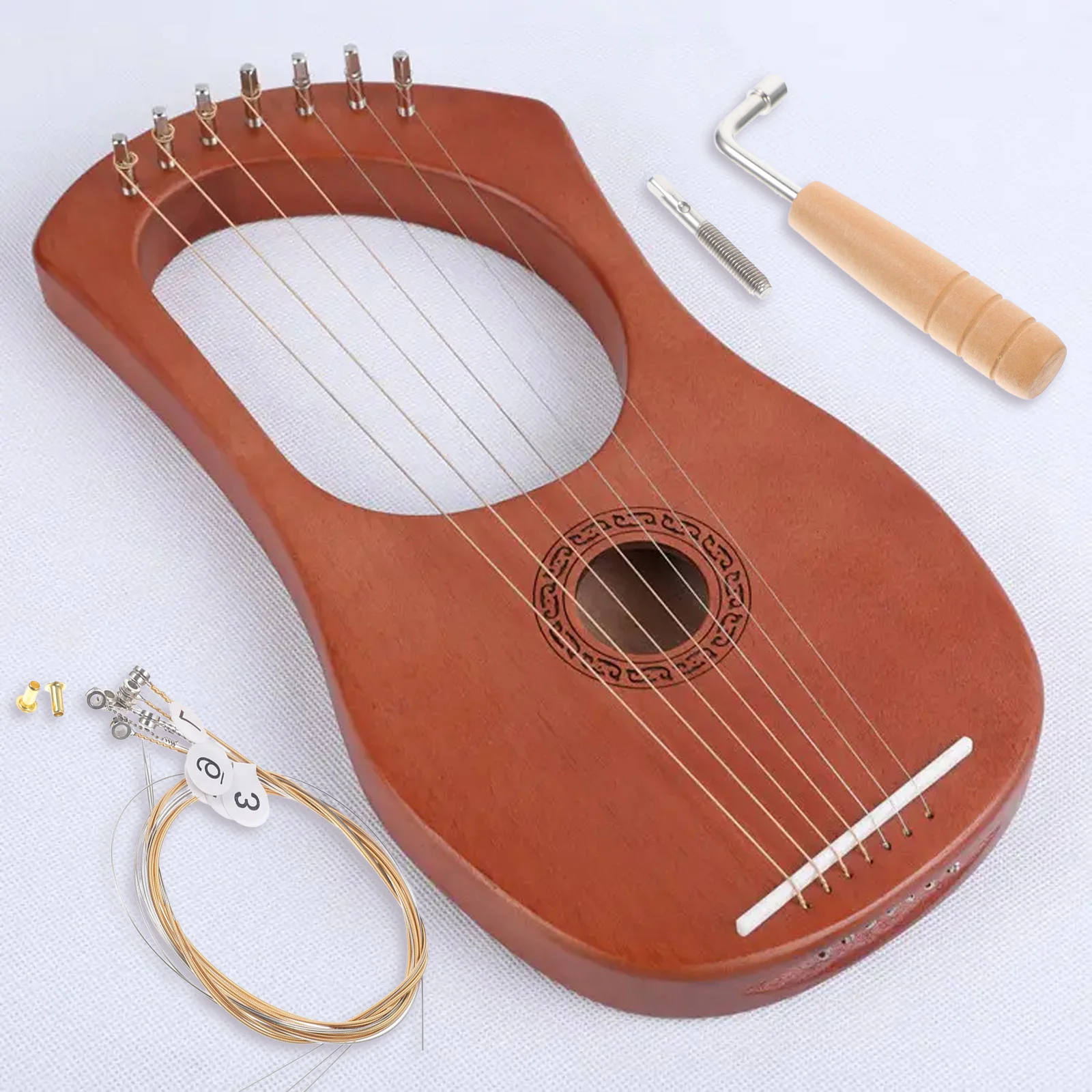 

Lyre Harp Peg Tuning Replacement Accessory Stringed Musical Instruments Pin Wood Part