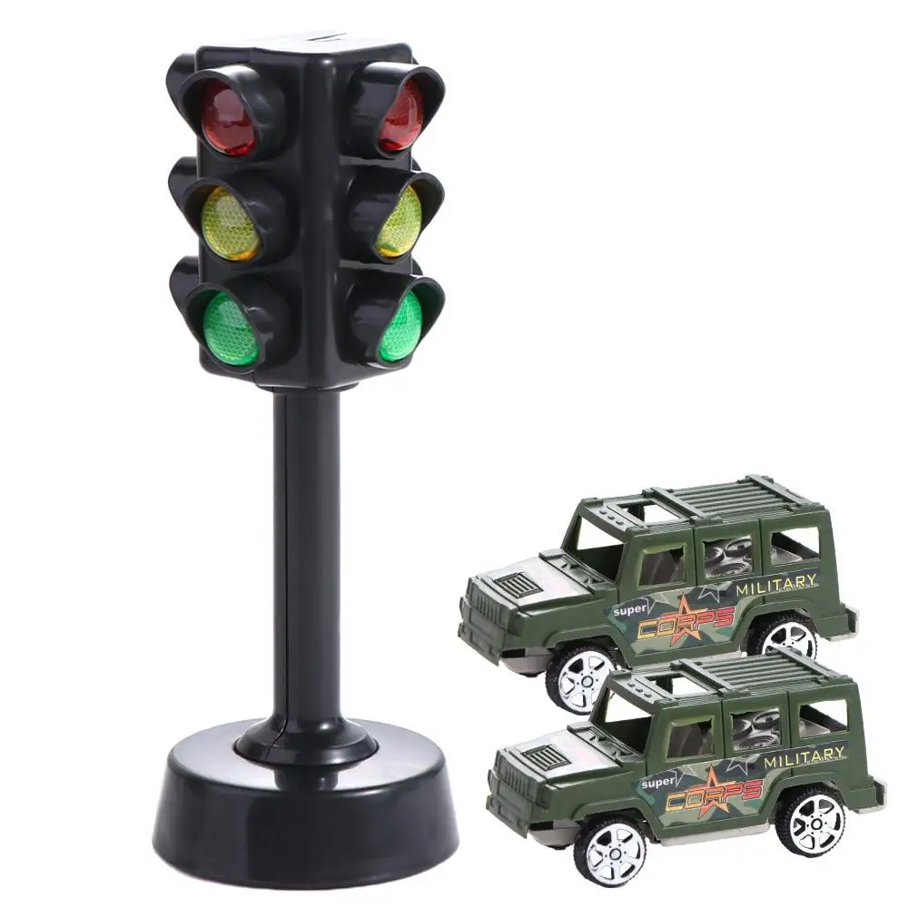 Early Educational Mini Traffic Light Crosswalk Light Traffic Safety Model Road Light Model Mini Traffic Light