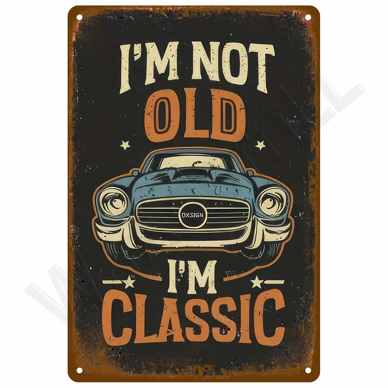 Vintage Metal Plate Tin Sign Plates Bar Retro Metal Sign Wall Art Mural Aesthetic Room Home Decor Items Poster Garage Decoration view 5