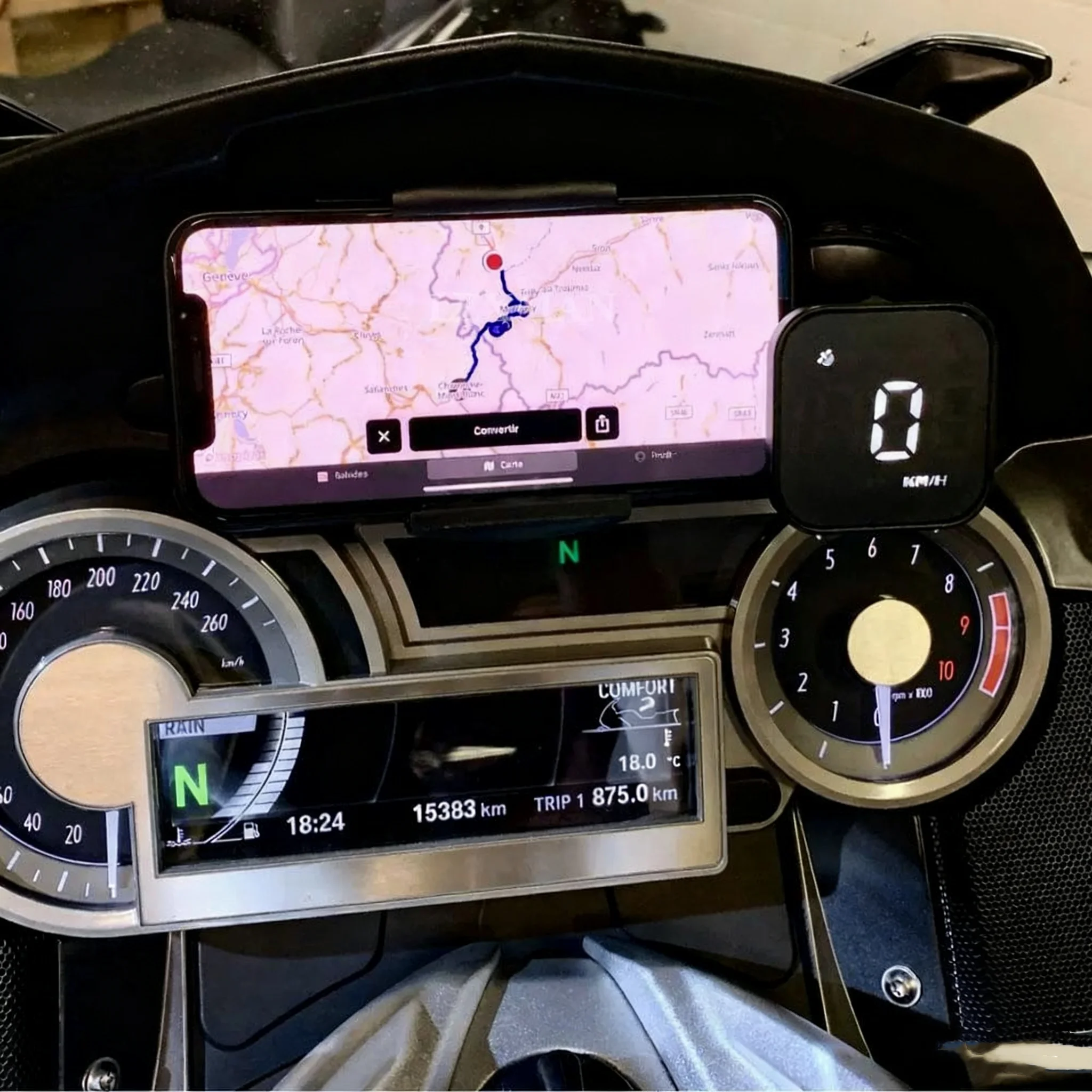 K 1600 B GT GTL حامل هاتف الدراجة النارية الملاحة قوس لتحديد المواقع حامل جبل لسيارات BMW K1600B K1600GT K1600GTL 2011-2020 للصدمات