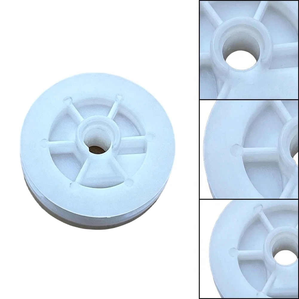Robust Plastic Construction MS660 Rope Wheel Precision Engineered Part White Finish Design Chainsaw Replacement Parts