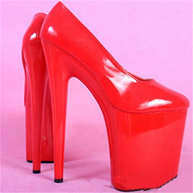 

26CM super high heel shoes performance shoes red wedding shoes model stage show stiletto shoes