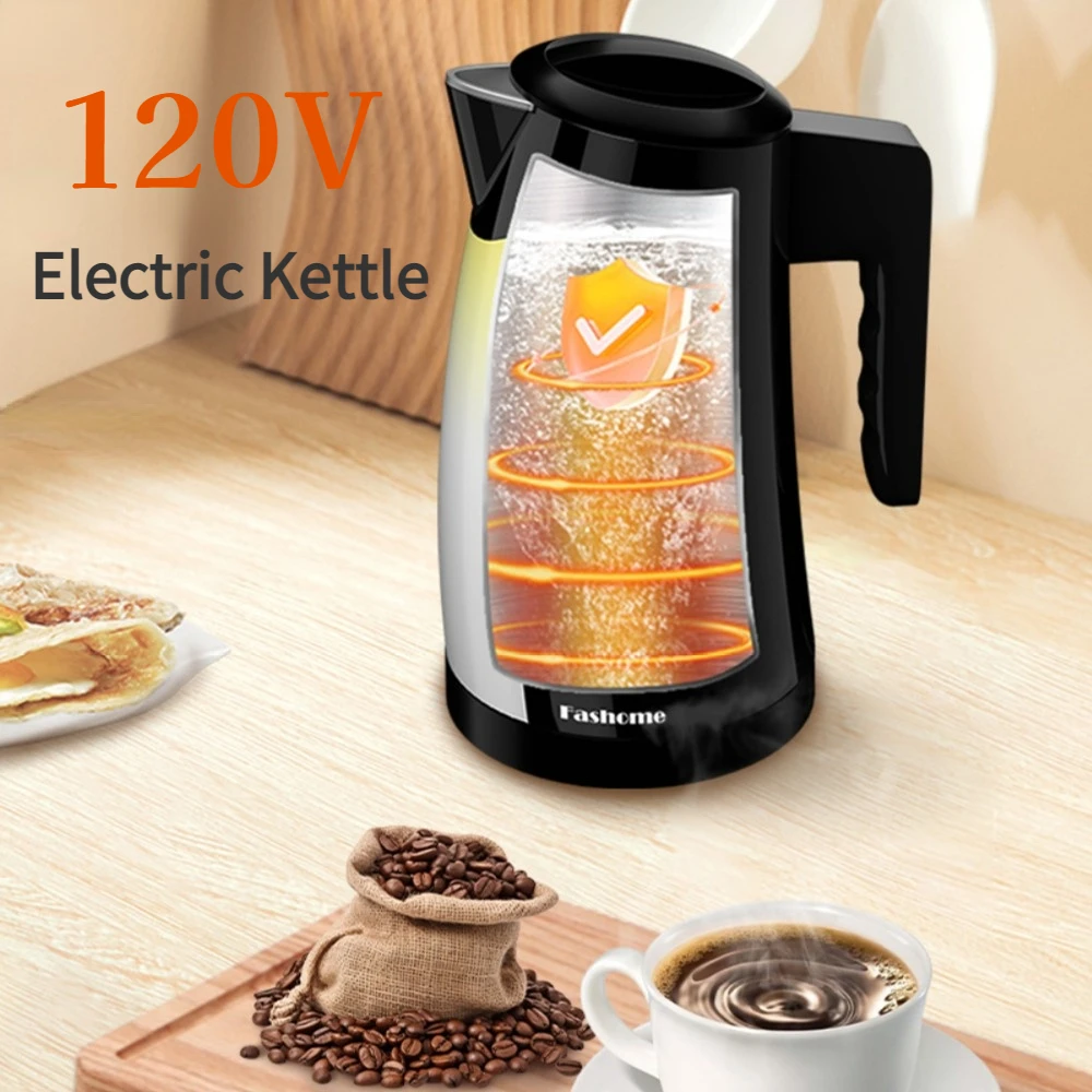 

Fashome Temperature Control Electric Kettle 1.25L Stainless Steel Fast Boiling Hot Water Boiler 1300W Auto Shut off Tea Pot