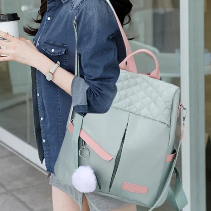 

Women's Backpack Design New Fashion Trend Oxford Spin Zipper Solid Color Casual Party Shopping Large Capacity Women's Backpack