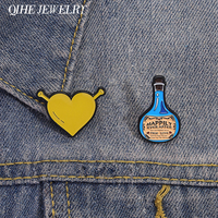 Comedy Adventure Movies Enamel Pins Happily Ever After Trcie Love Magic Potion Brooches Backpack Lapel Badge Jewelry Gift Kids